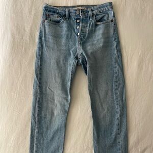 Levi’s wedgie fit, light blue jeans